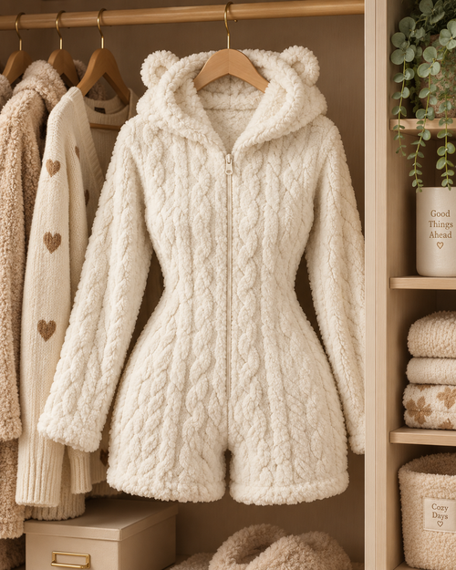 Cozy Bear Hooded Onesie